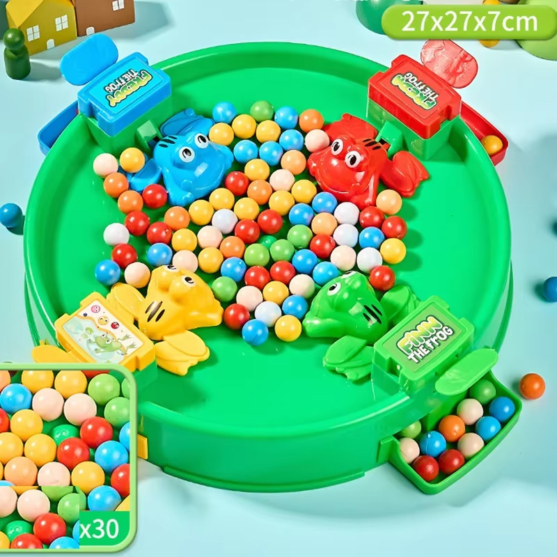 Board Game Ludo - Frog Eating Bean Children Toy Greedy