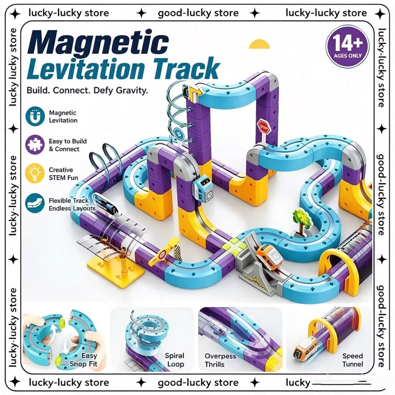 Magnetic Building Blocks Track - đánh giá và giá Jigsaw Puzzle Adult
