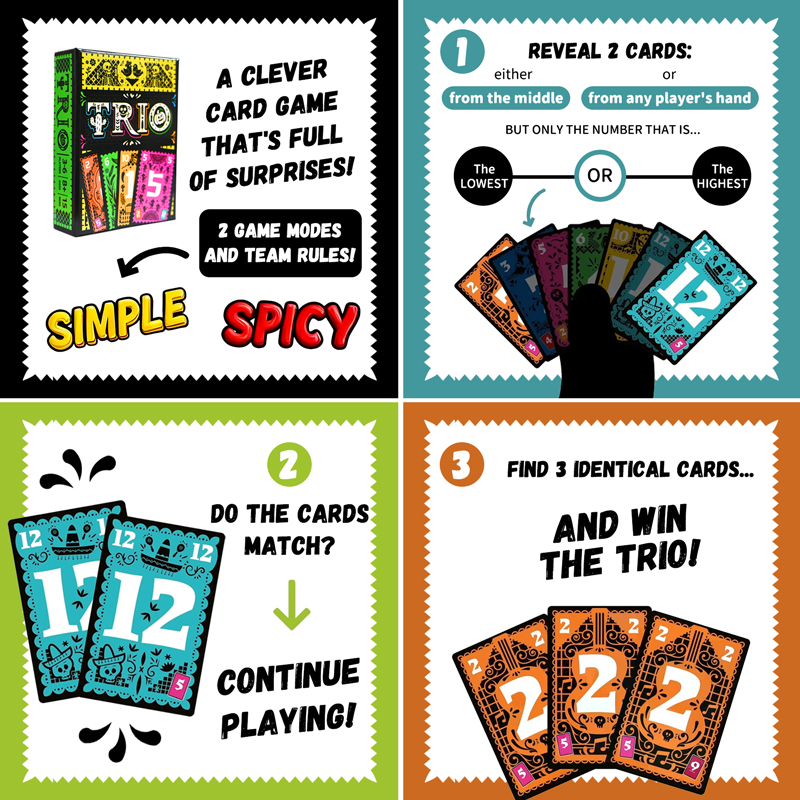 TRIO Board Game Strategic Card - đánh giá và giá Board Game Unmatched